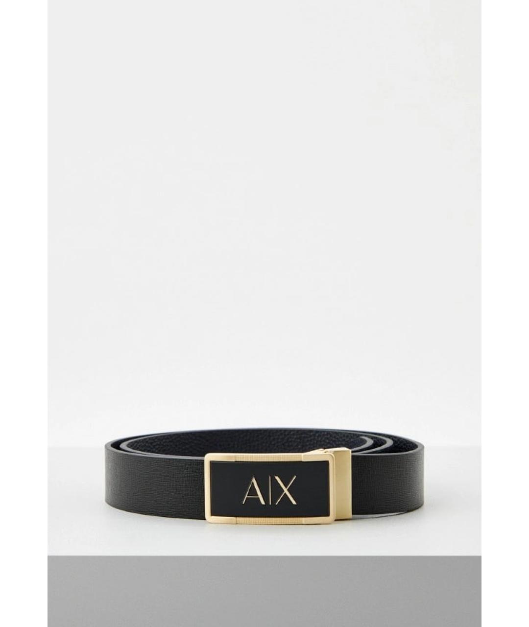 ARMANI EXCHANGE Черный кожаный ремень, фото 9