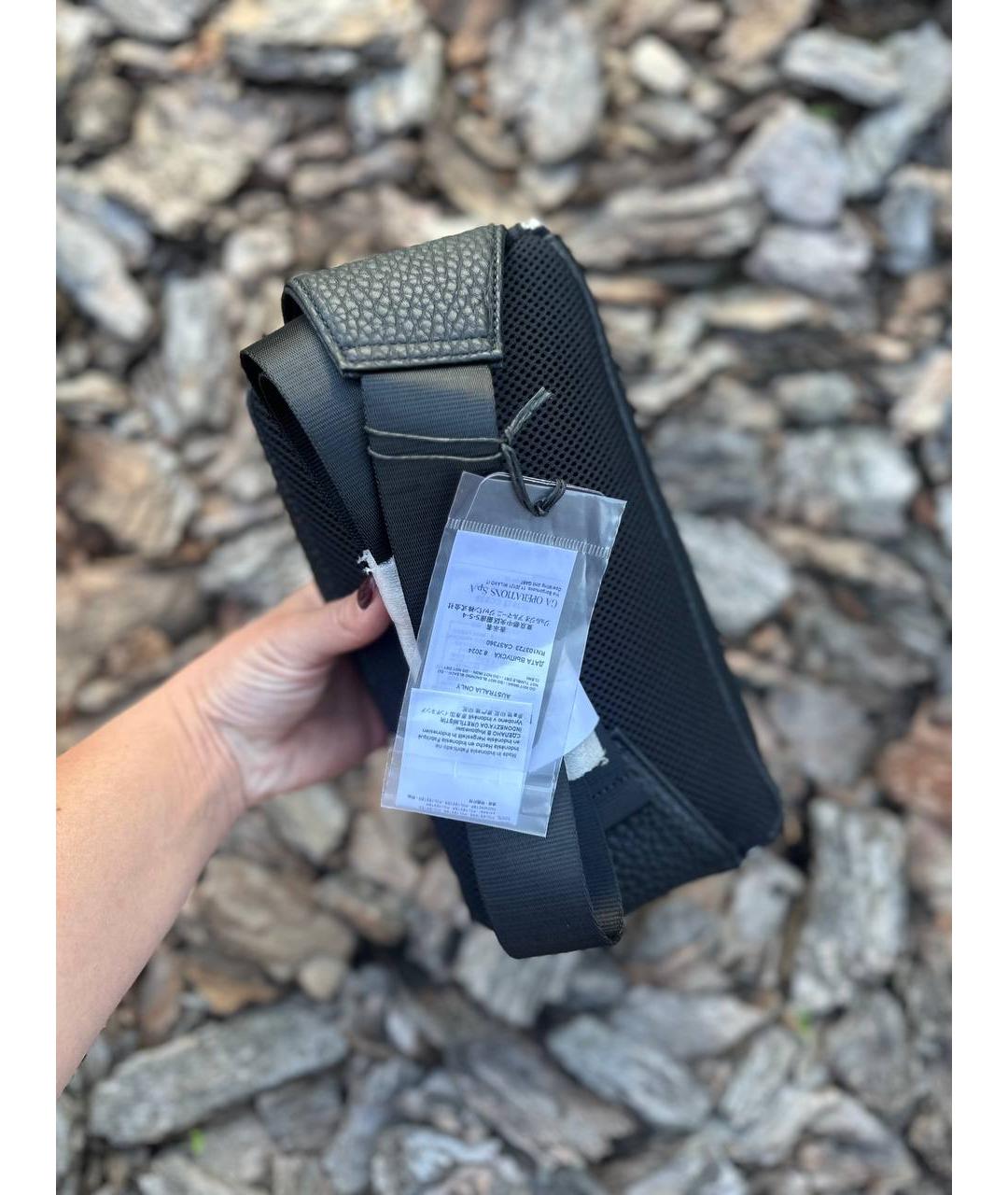 ARMANI EXCHANGE Черная поясная сумка, фото 4