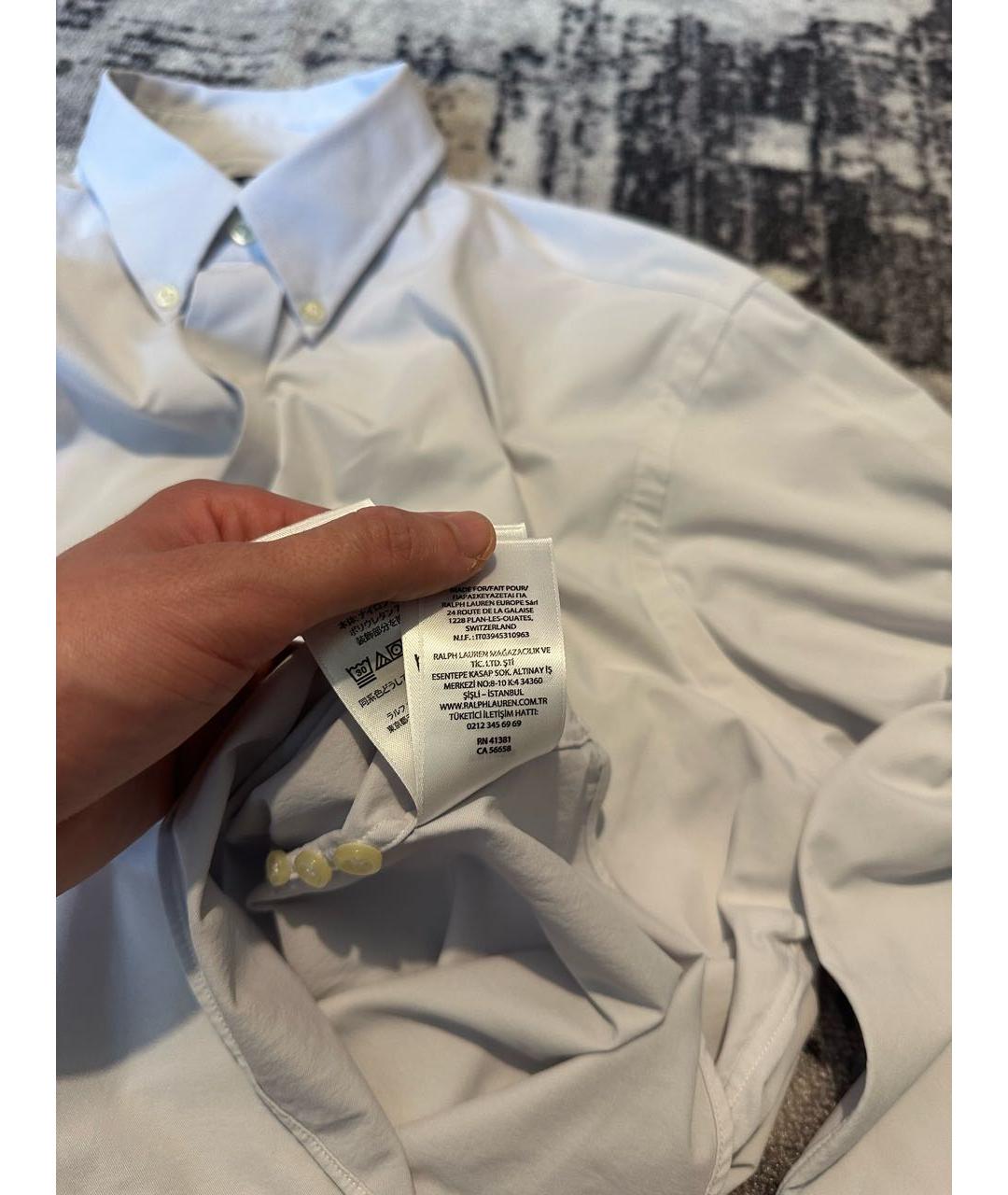 POLO RALPH LAUREN Голубая классическая рубашка, фото 7