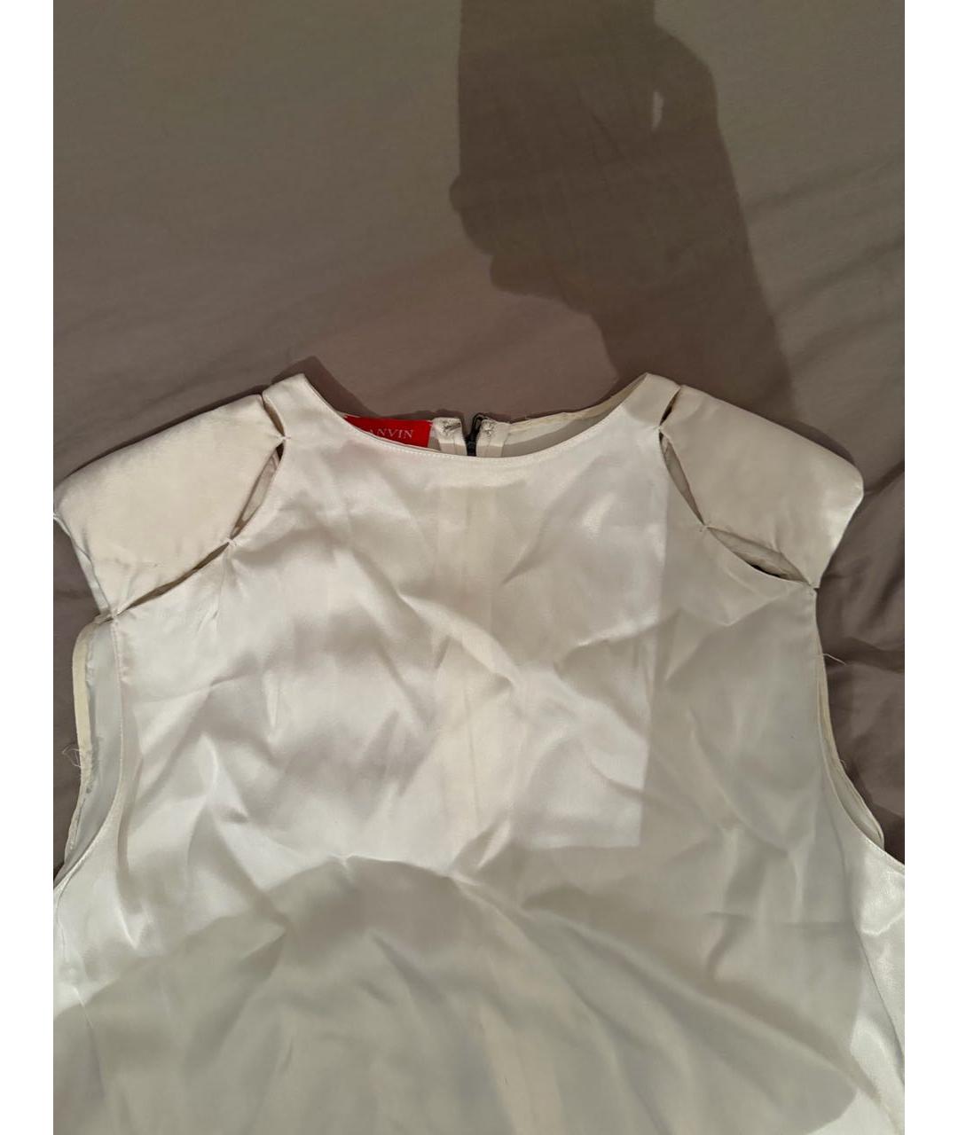 LANVIN Белая вискозная блузы, фото 3