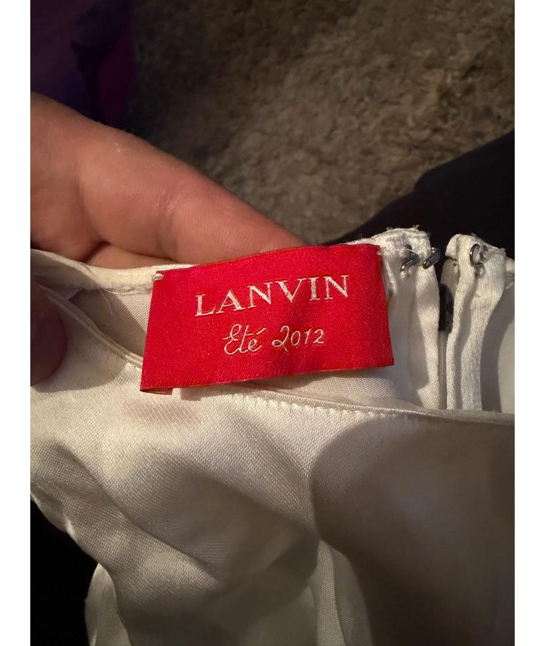 LANVIN Белая вискозная блузы, фото 7