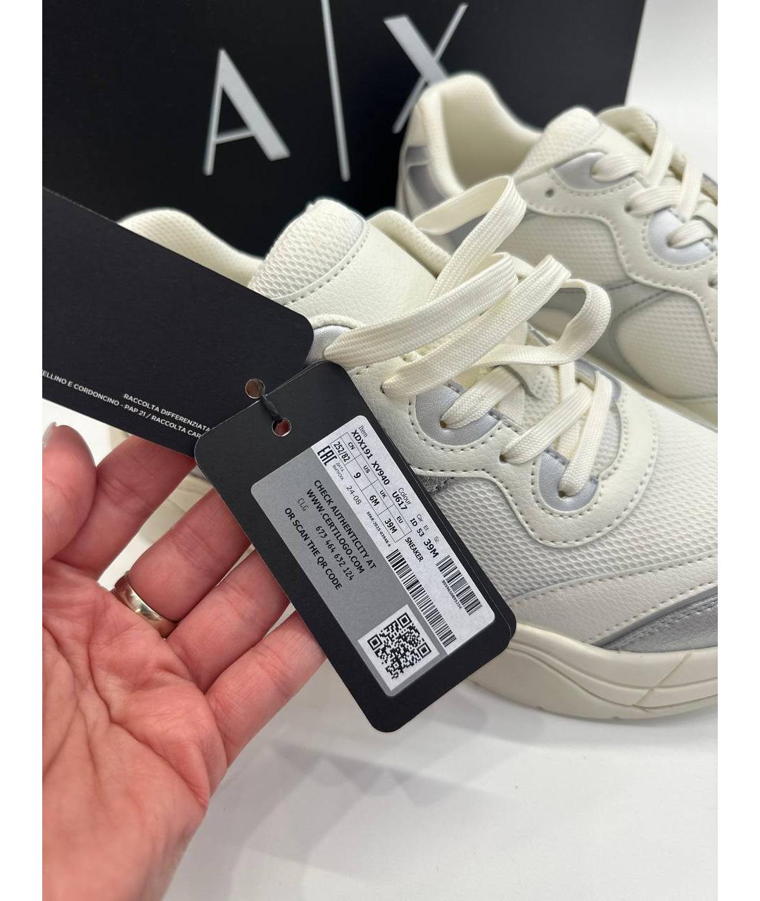 ARMANI EXCHANGE Белые кроссовки, фото 9
