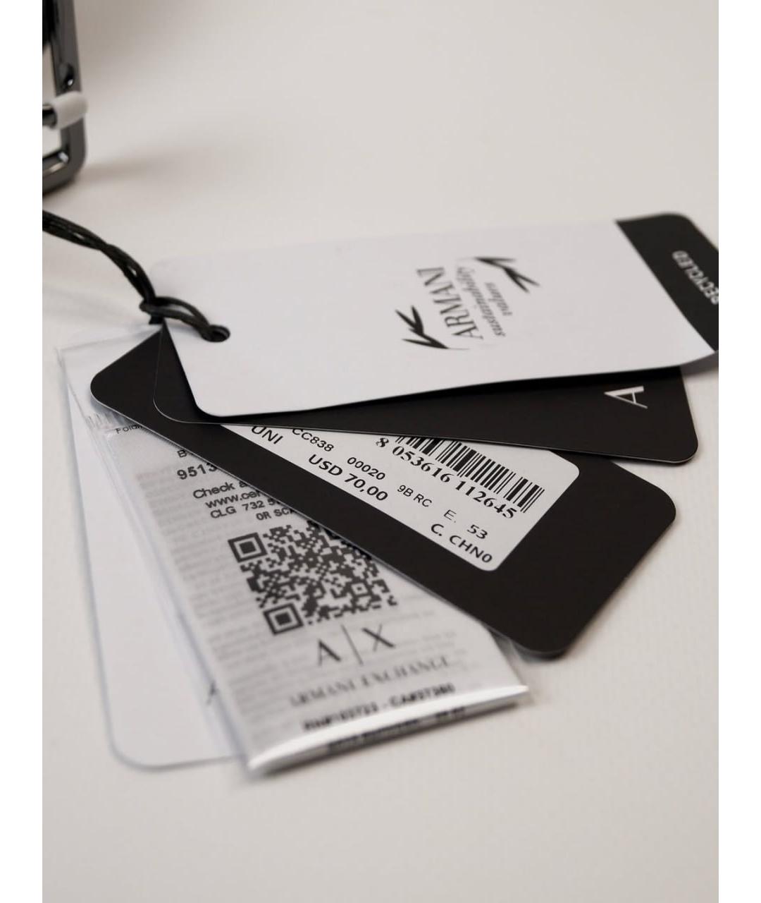 ARMANI EXCHANGE Черный ремень, фото 3