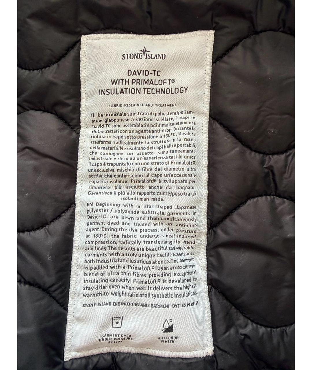 STONE ISLAND Черная полиэстеровая парка, фото 8