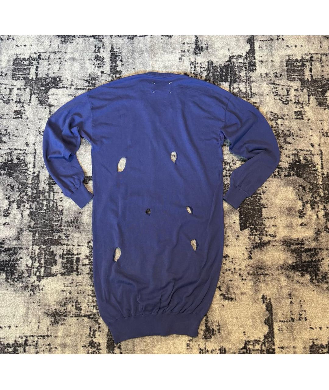 MAISON MARGIELA Синее хлопковое повседневное платье, фото 2