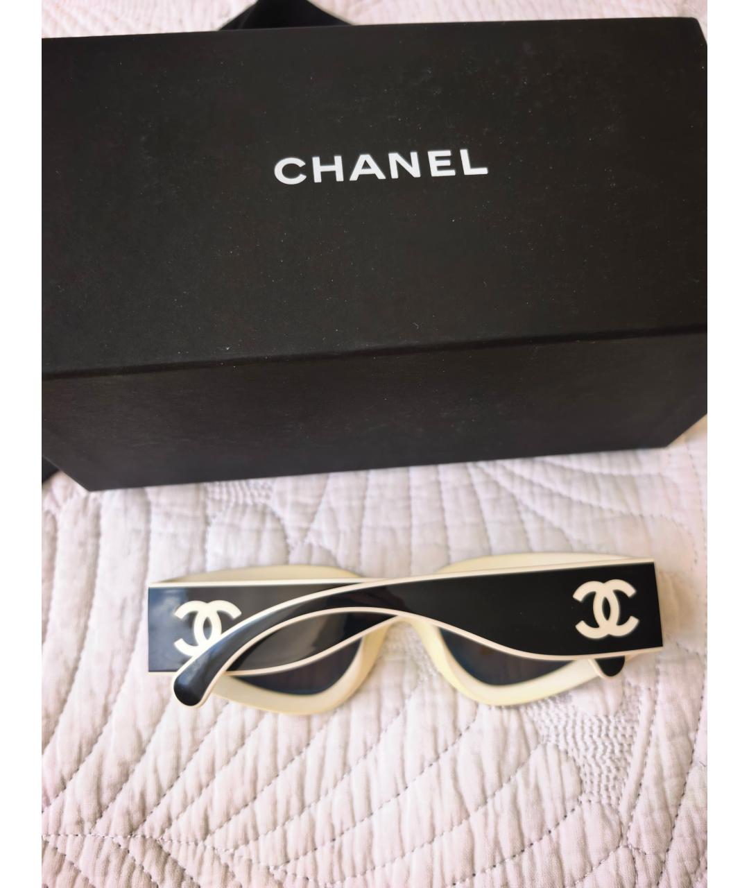 CHANEL Черные пластиковые солнцезащитные очки, фото 5
