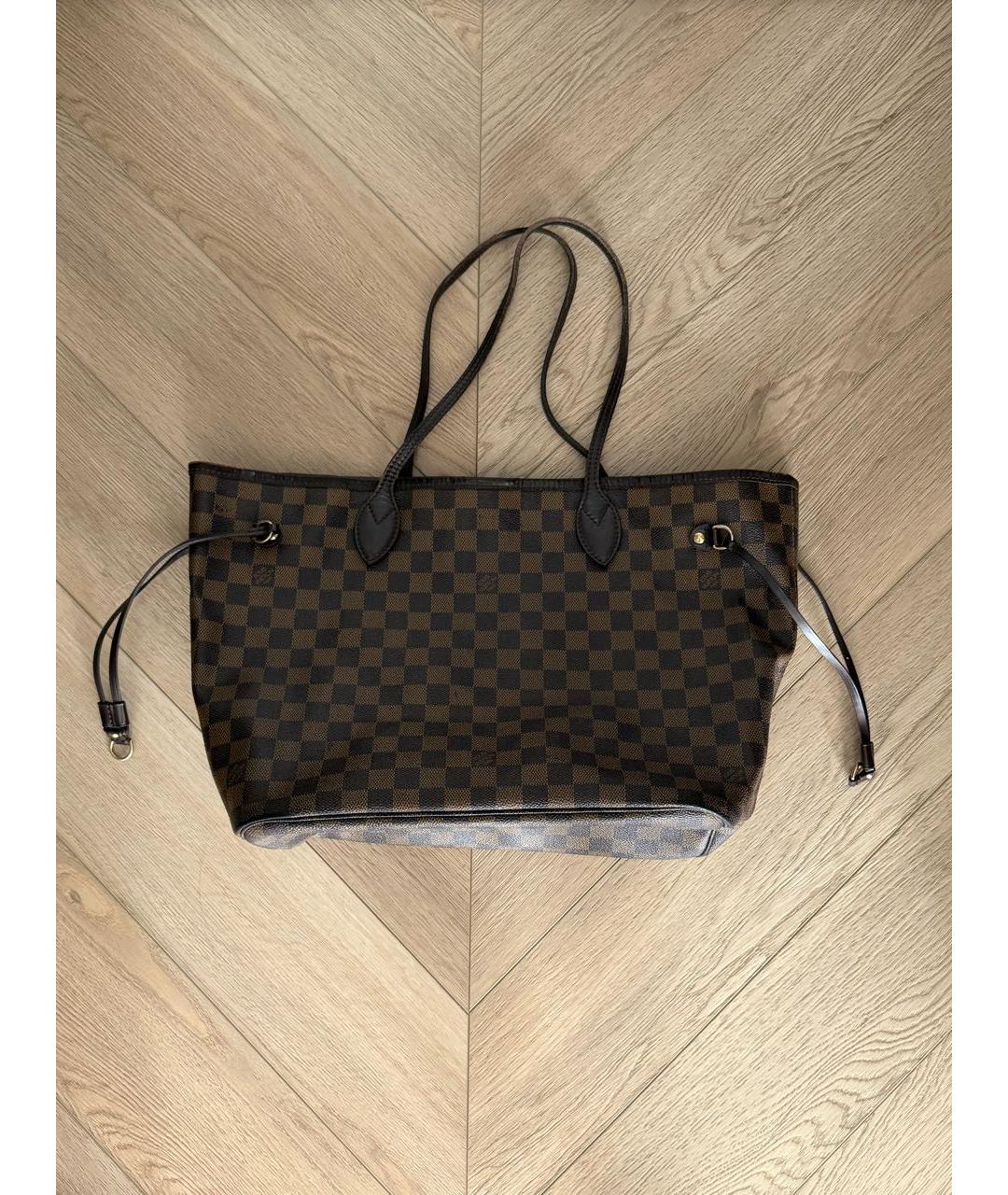 LOUIS VUITTON Коричневая сумка тоут, фото 9