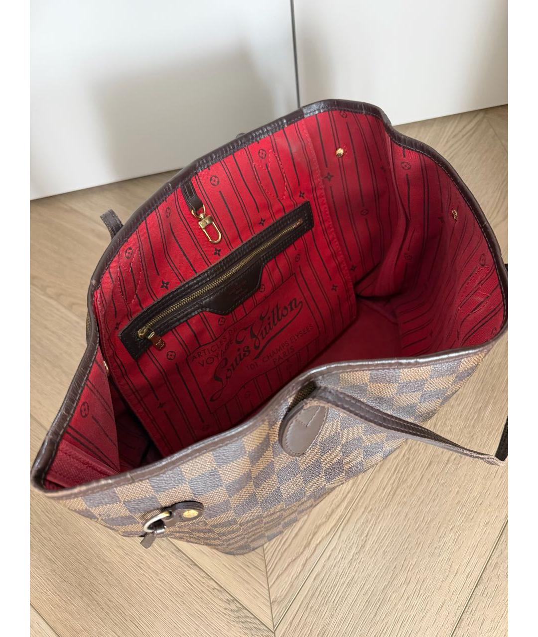 LOUIS VUITTON Коричневая сумка тоут, фото 4