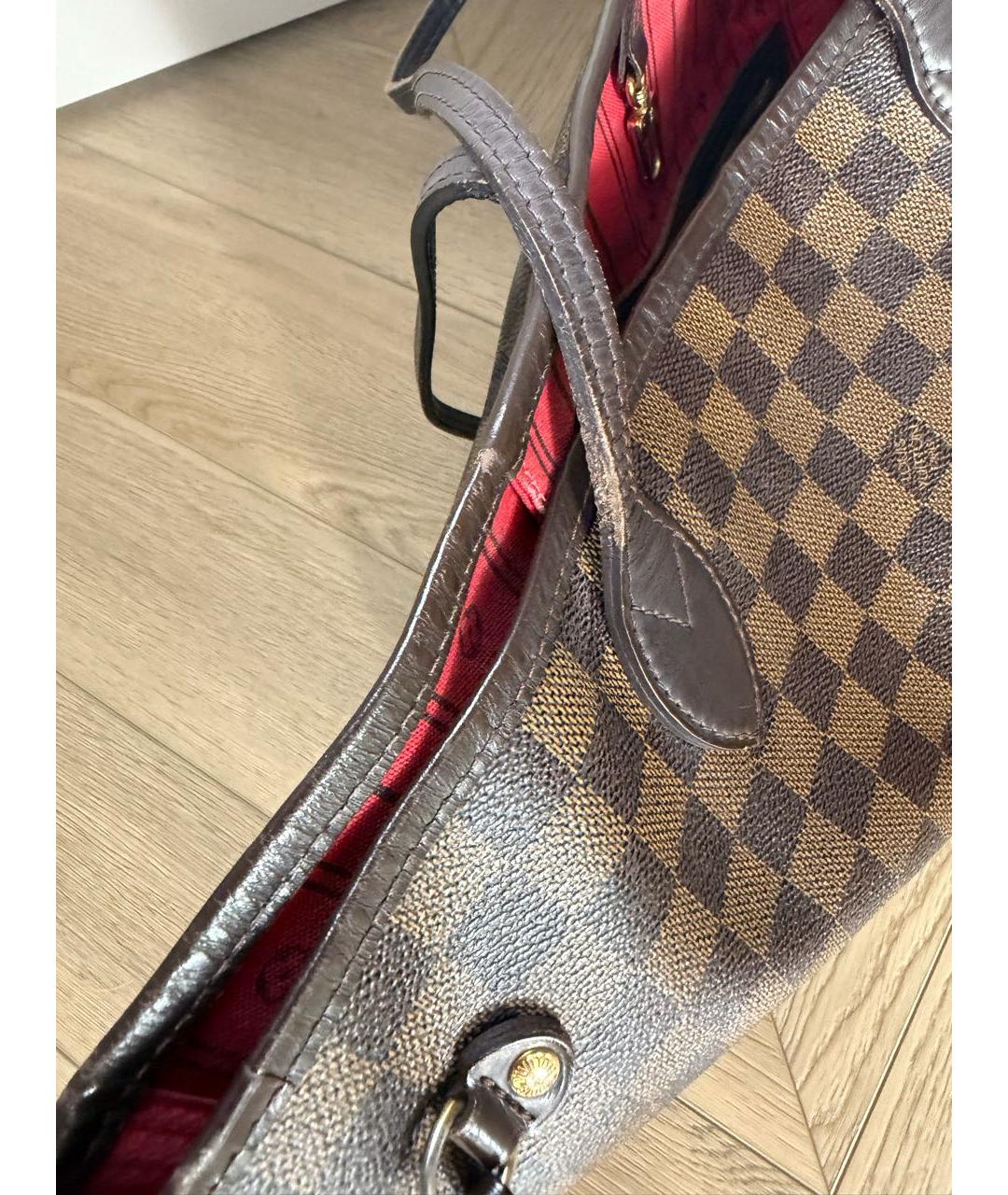 LOUIS VUITTON Коричневая сумка тоут, фото 6