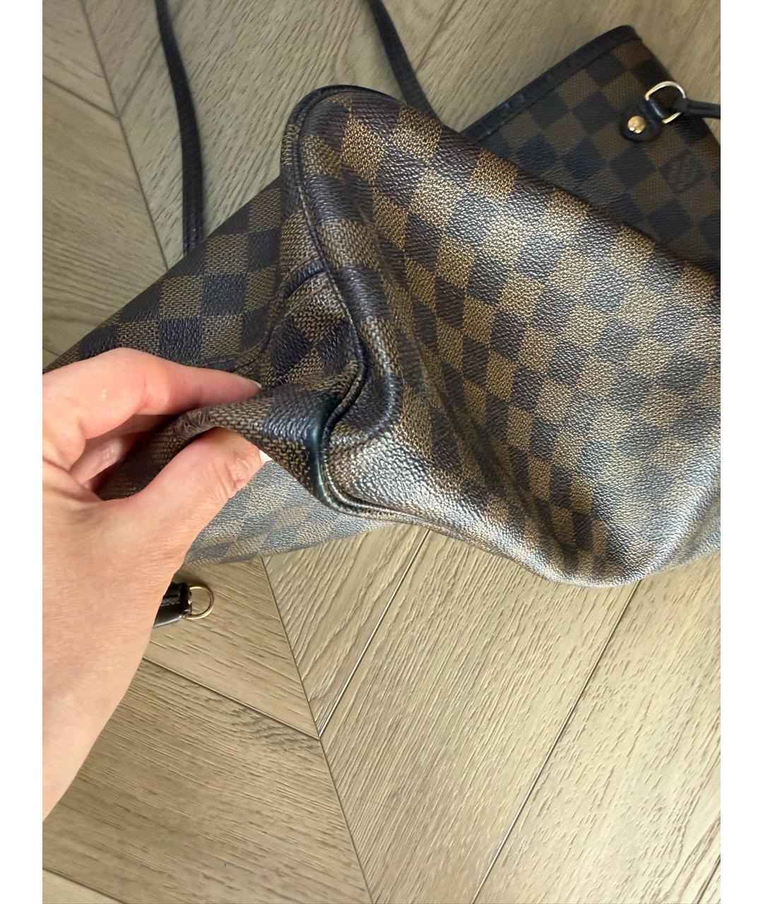 LOUIS VUITTON Коричневая сумка тоут, фото 8