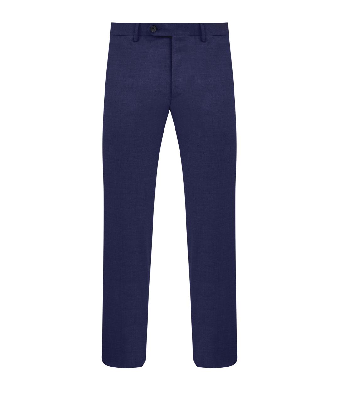 CANALI Синие шерстяные повседневные брюки, фото 1