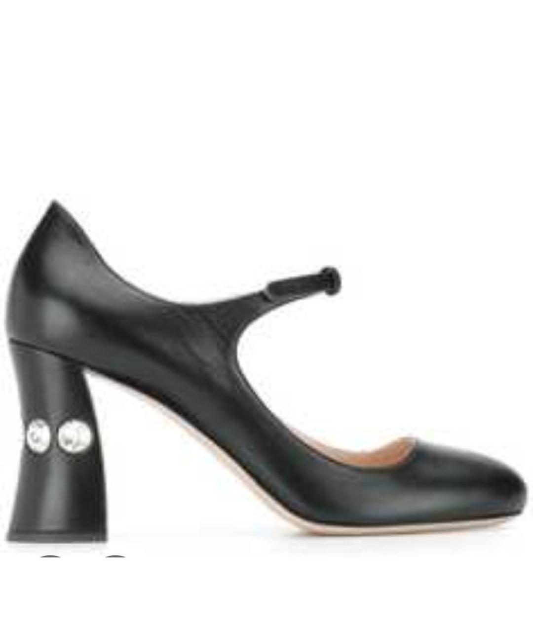 MIU MIU Черные кожаные туфли, фото 7