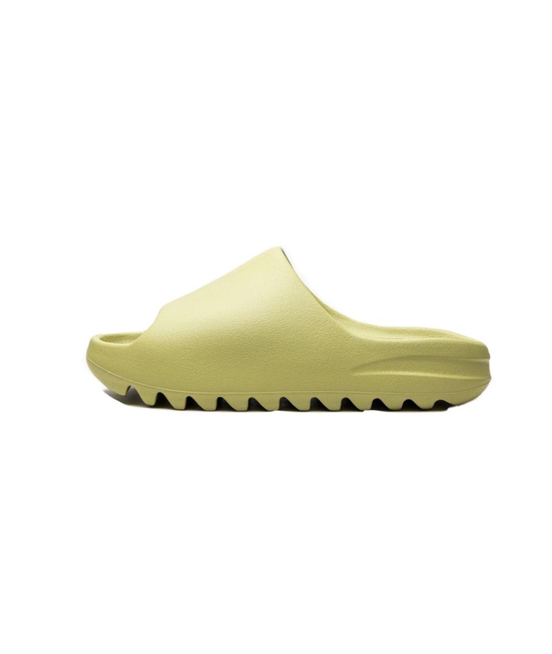ADIDAS YEEZY Желтые резиновые шлепанцы, фото 5