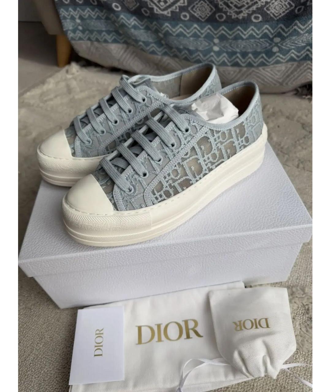 CHRISTIAN DIOR Голубые кеды, фото 3