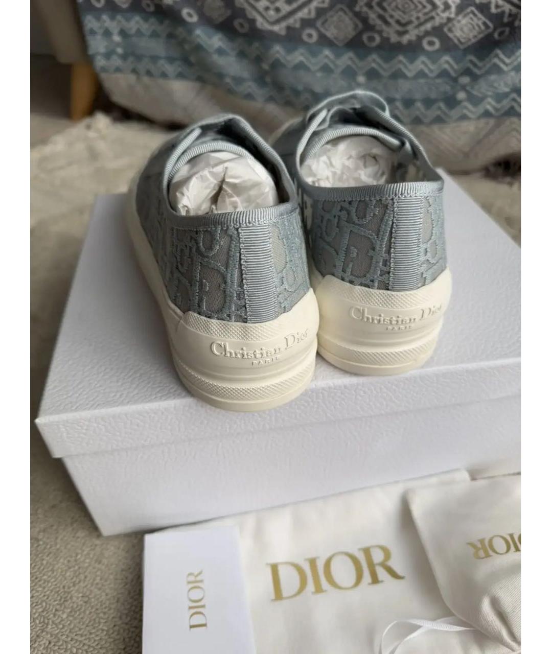 CHRISTIAN DIOR Голубые кеды, фото 4