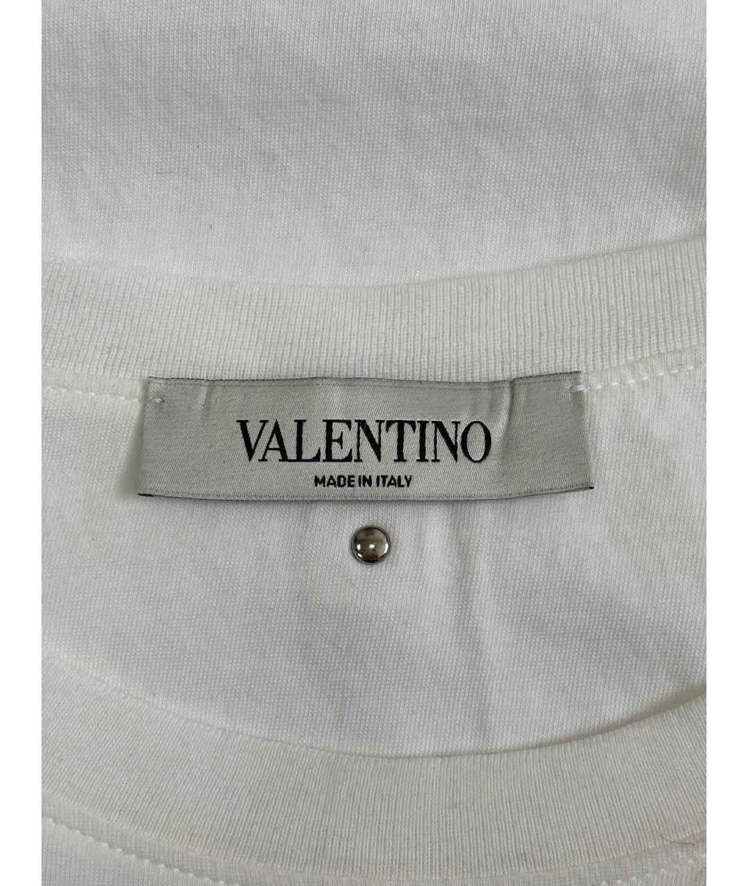 VALENTINO Белая хлопковая блузы, фото 3