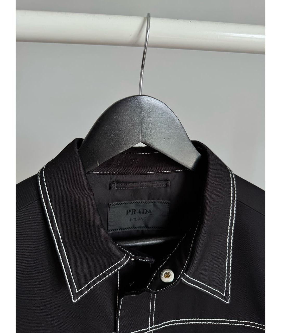 PRADA Черная хлопковая куртка, фото 5