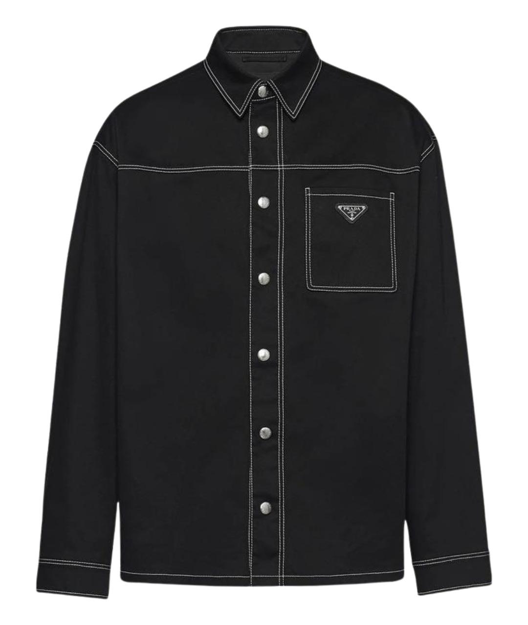 PRADA Черная хлопковая куртка, фото 1