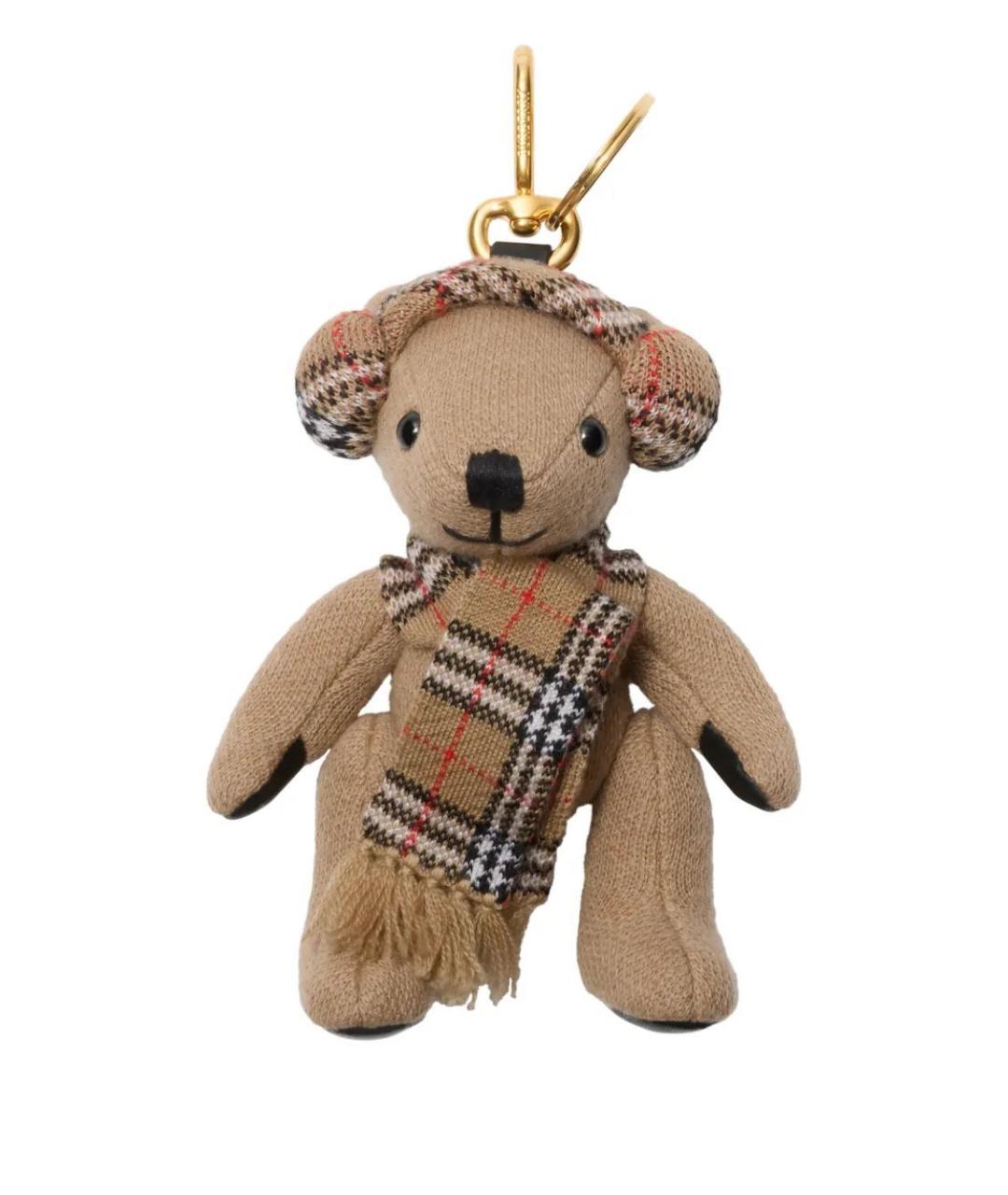 BURBERRY Бежевый брелок, фото 1