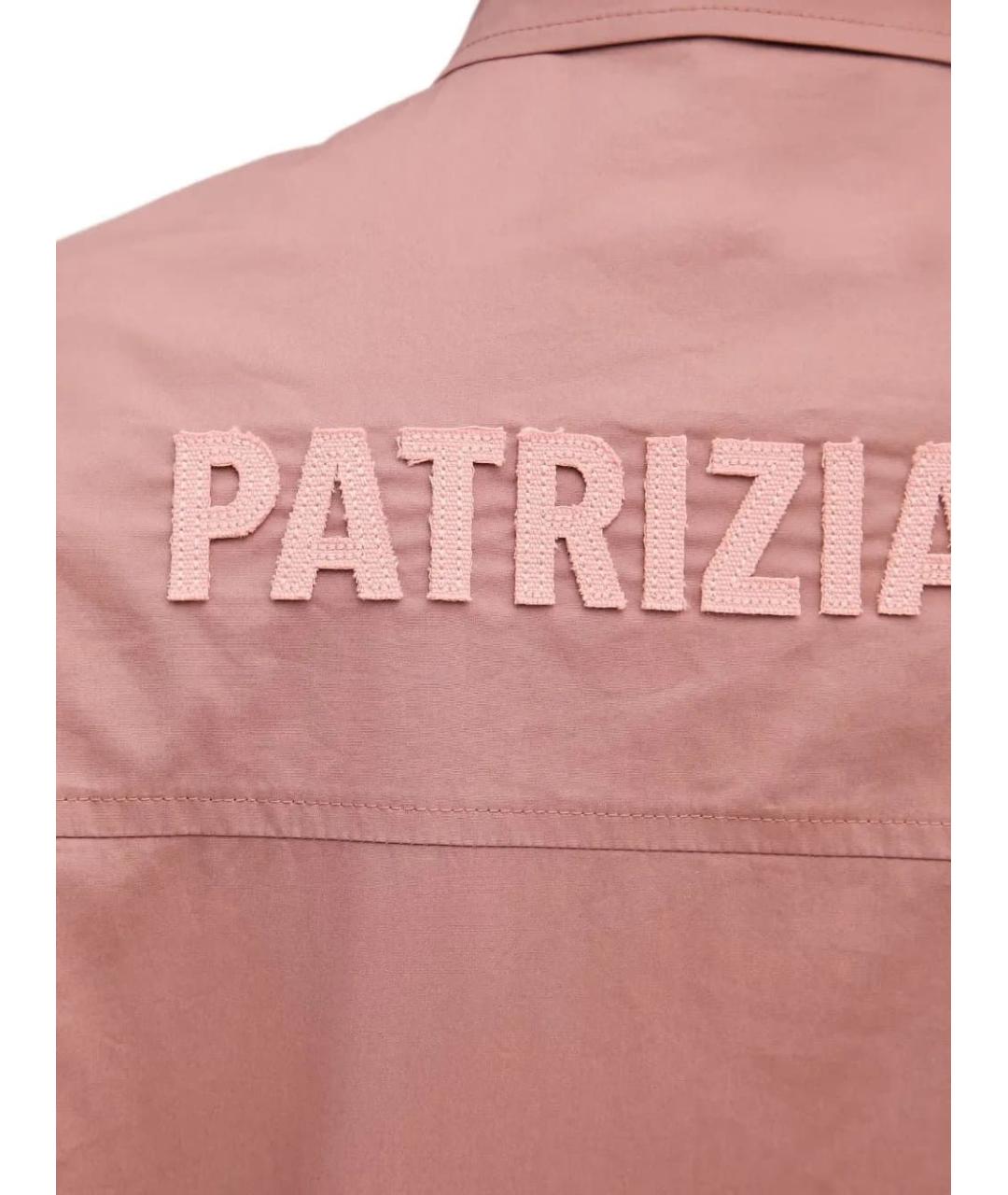 PATRIZIA PEPE Розовая хлопковая рубашка, фото 4