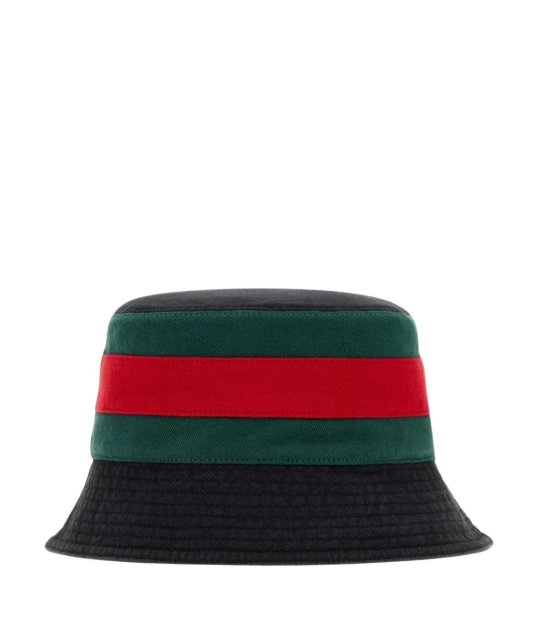 GUCCI Черная хлопковая шляпа, фото 1