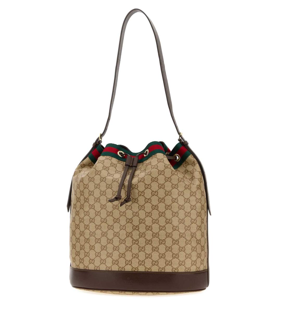 GUCCI Бежевая тканевая сумка через плечо, фото 2