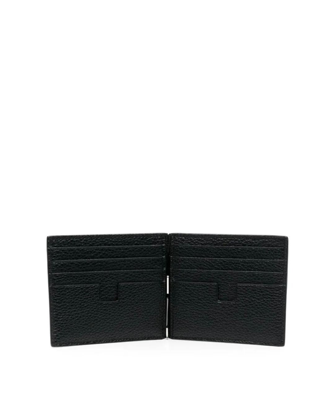 TOM FORD Черный кожаный кошелек, фото 2
