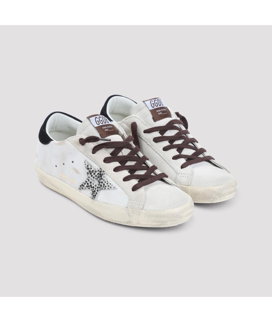 GOLDEN GOOSE Белые кожаные кеды, фото 4