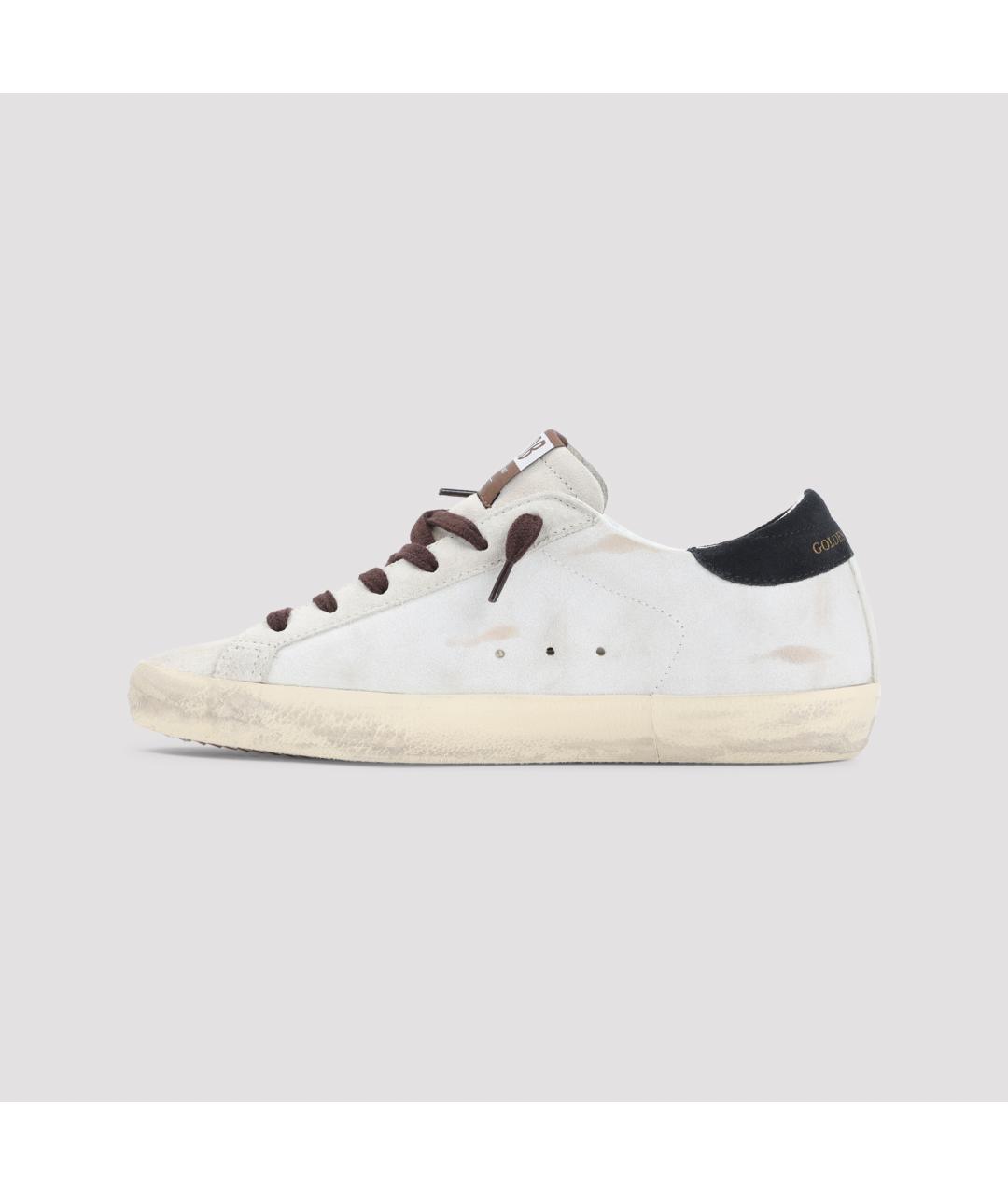 GOLDEN GOOSE Белые кожаные кеды, фото 3