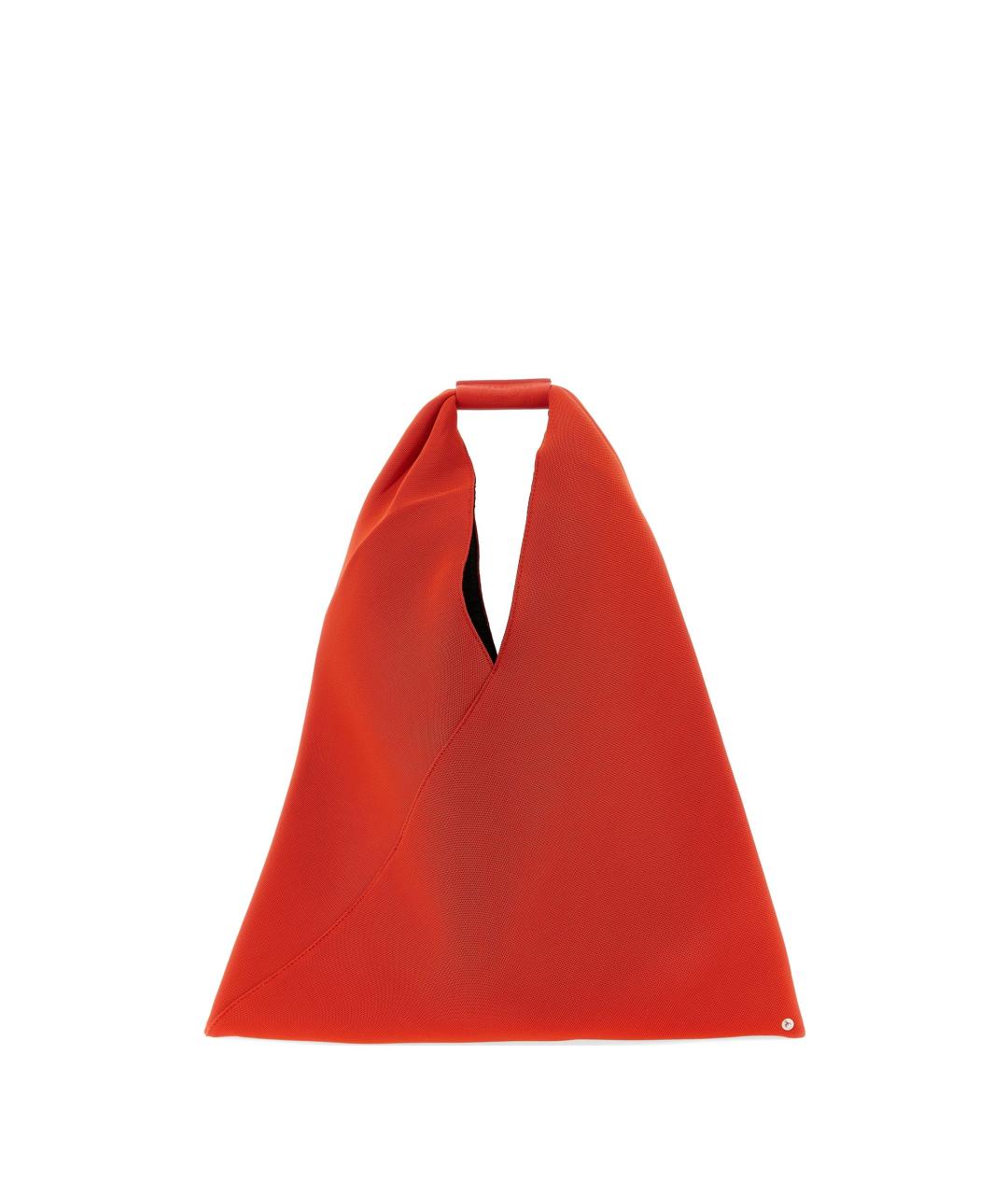 MM6 MAISON MARGIELA Оранжевая синтетическая сумка с короткими ручками, фото 1