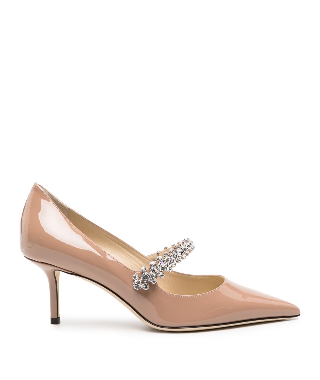 JIMMY CHOO Розовые кожаные туфли, фото 1
