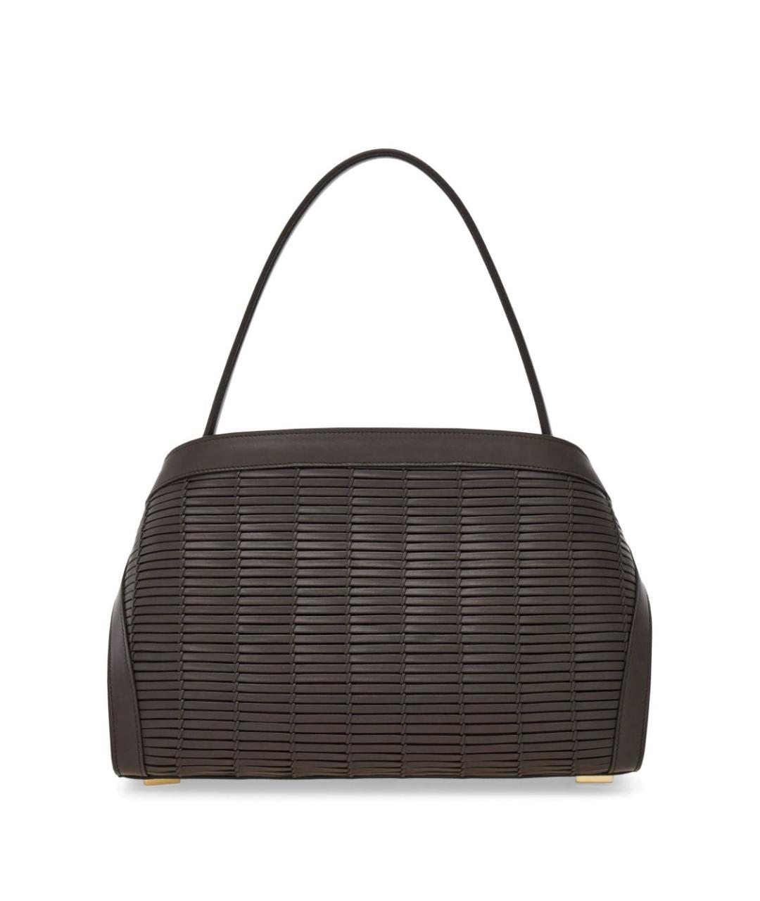 FERRAGAMO Коричневая кожаная сумка тоут, фото 3