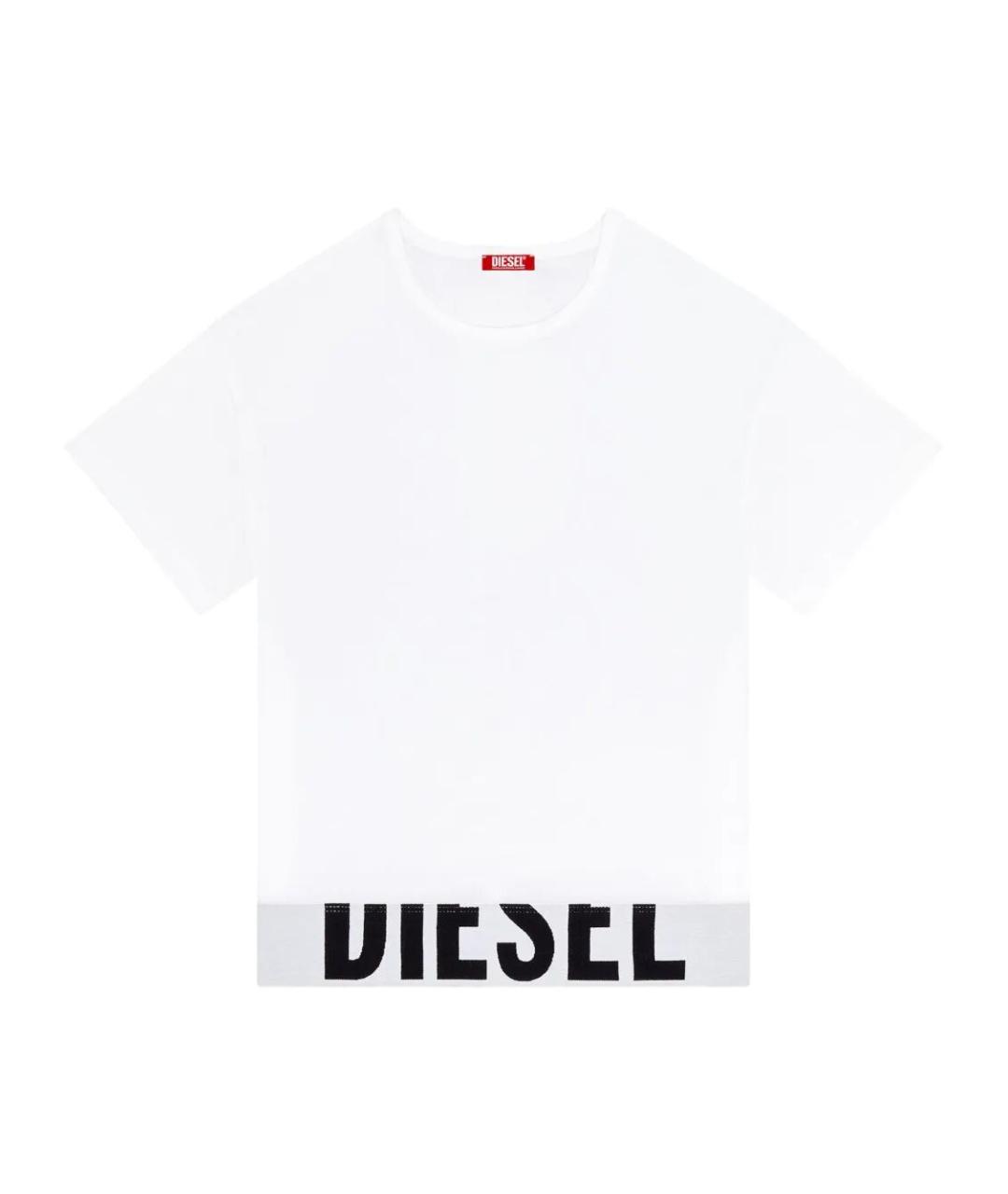 DIESEL Белая хлопковая футболка, фото 1