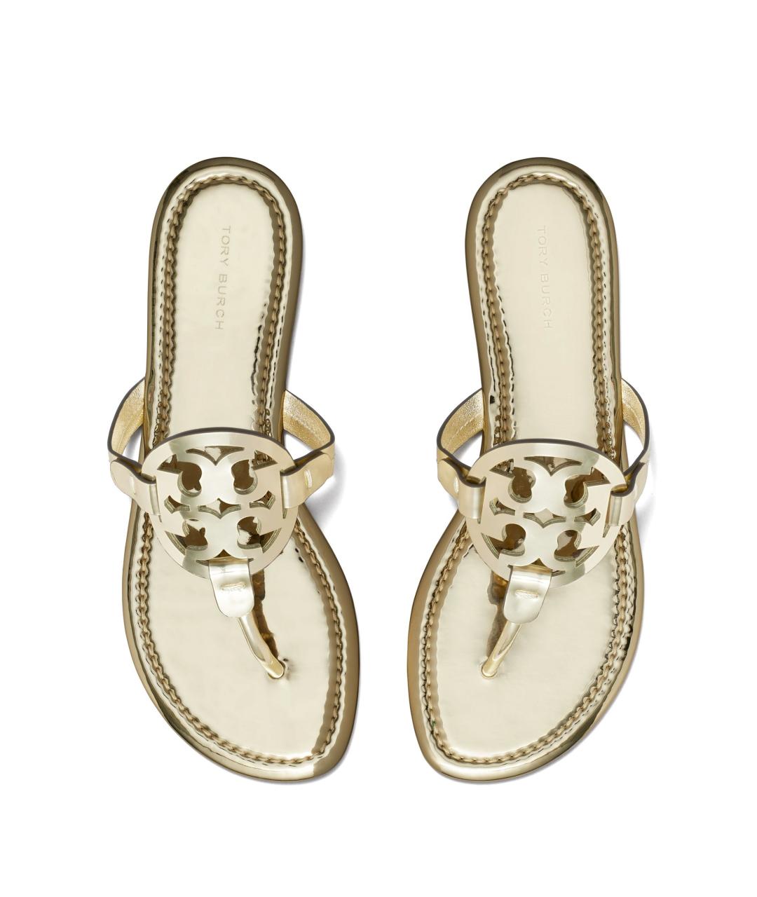 TORY BURCH Золотые сандалии, фото 3
