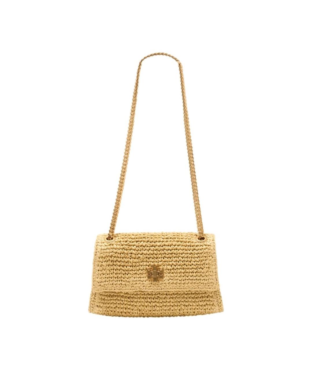 TORY BURCH Бежевая плетеная сумка через плечо, фото 1