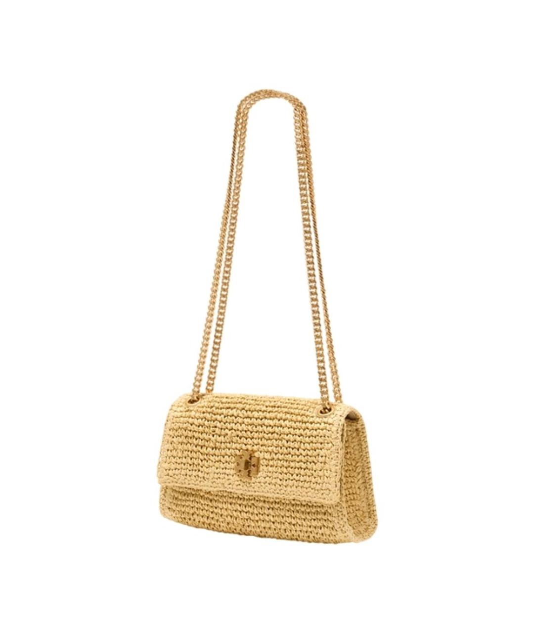 TORY BURCH Бежевая плетеная сумка через плечо, фото 2