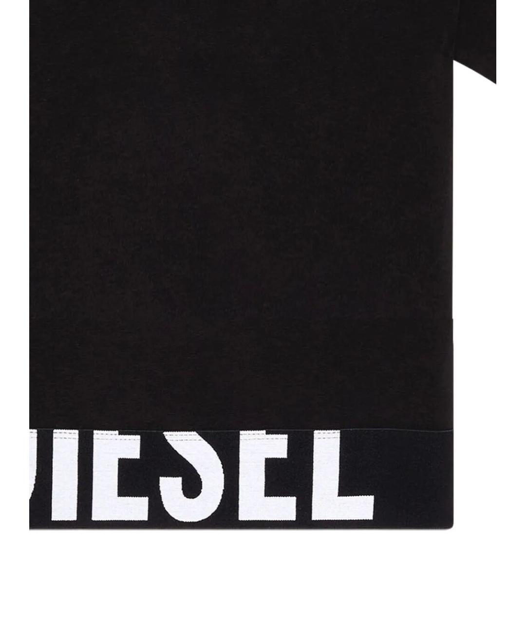 DIESEL Черная хлопковая футболка, фото 4