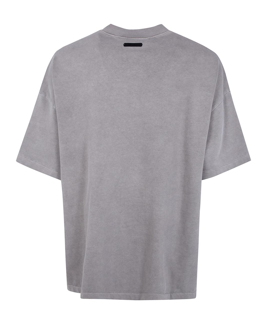 FEAR OF GOD ESSENTIALS Серая хлопковая футболка, фото 5