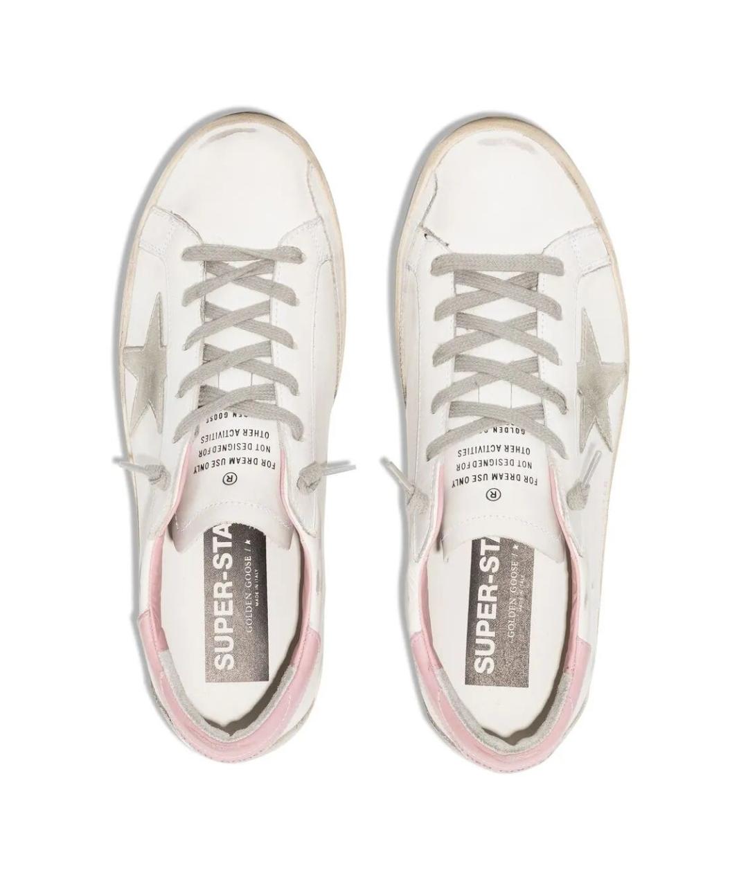 GOLDEN GOOSE Белые кожаные кеды, фото 2