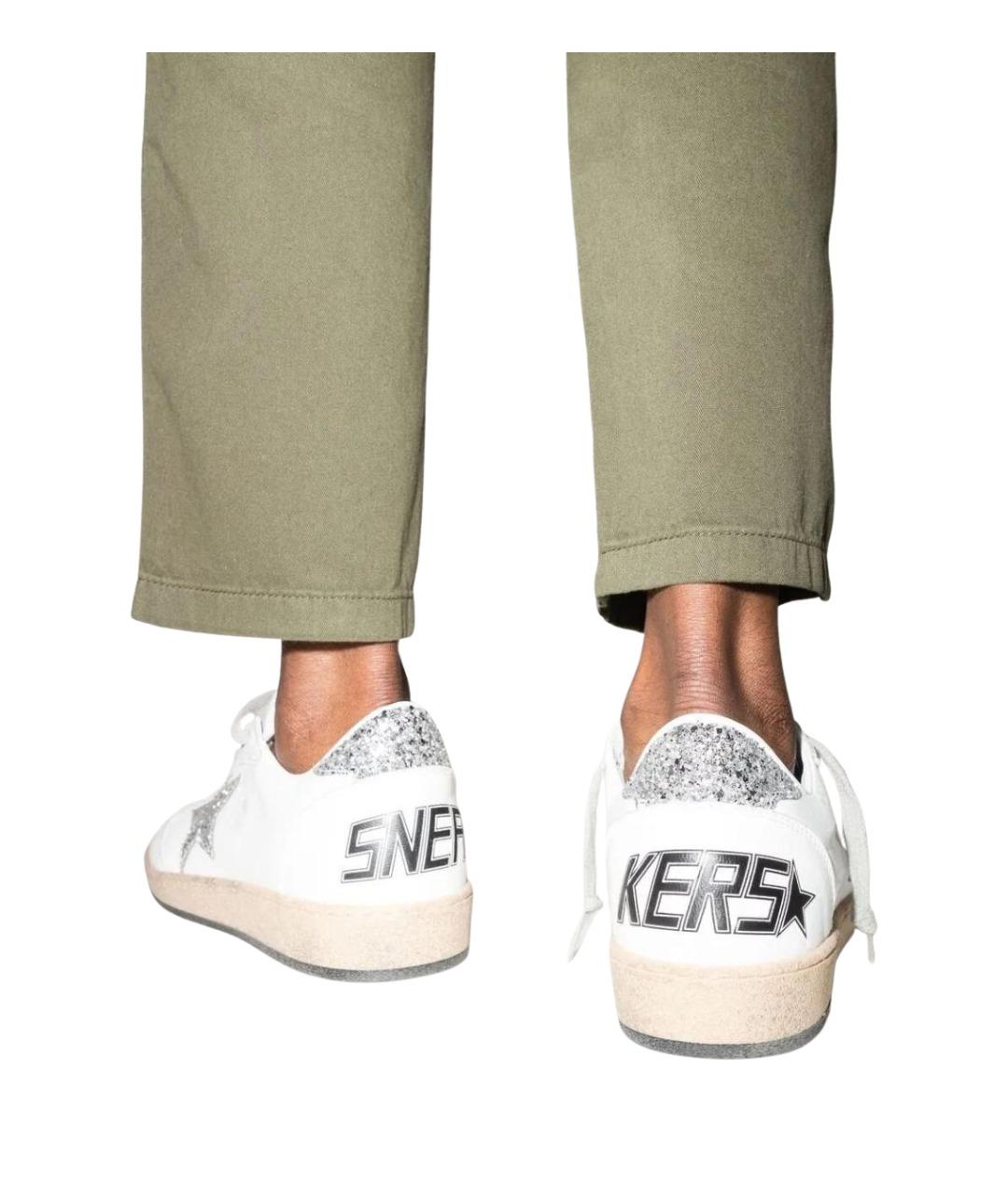 GOLDEN GOOSE Белые кожаные кеды, фото 3