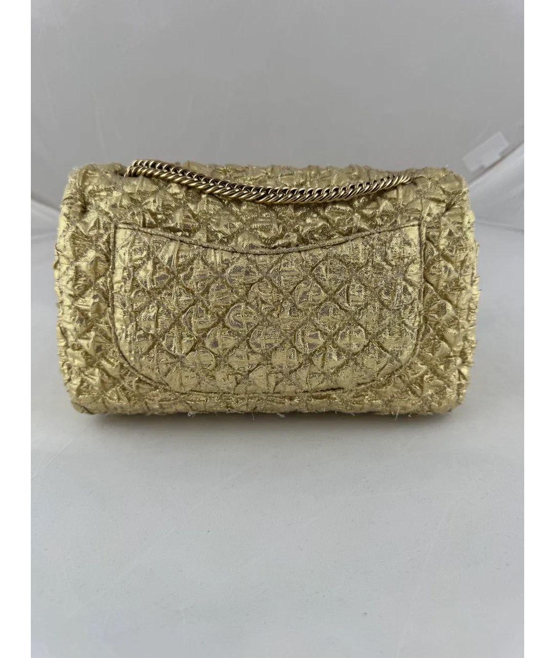 CHANEL Золотая сумка через плечо, фото 3
