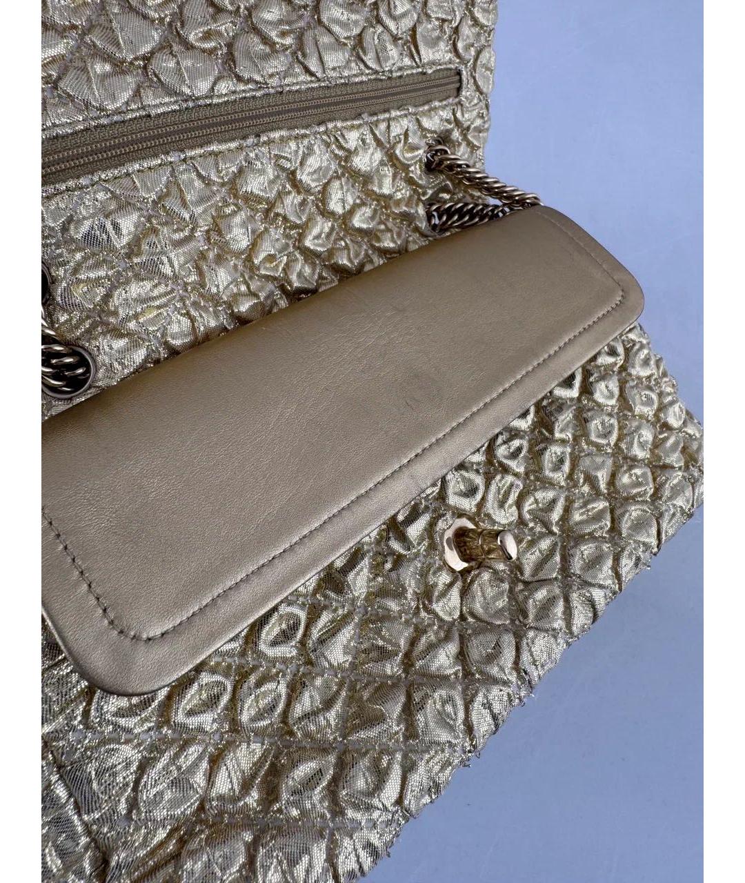 CHANEL Золотая сумка через плечо, фото 2