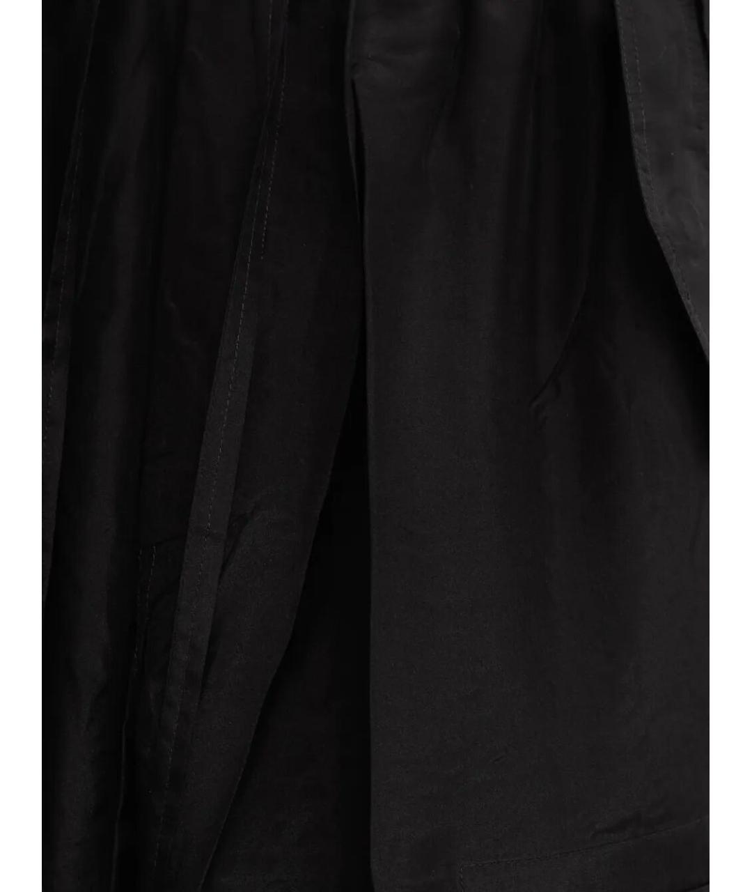PHOEBE PHILO Черные шелковые прямые брюки, фото 3