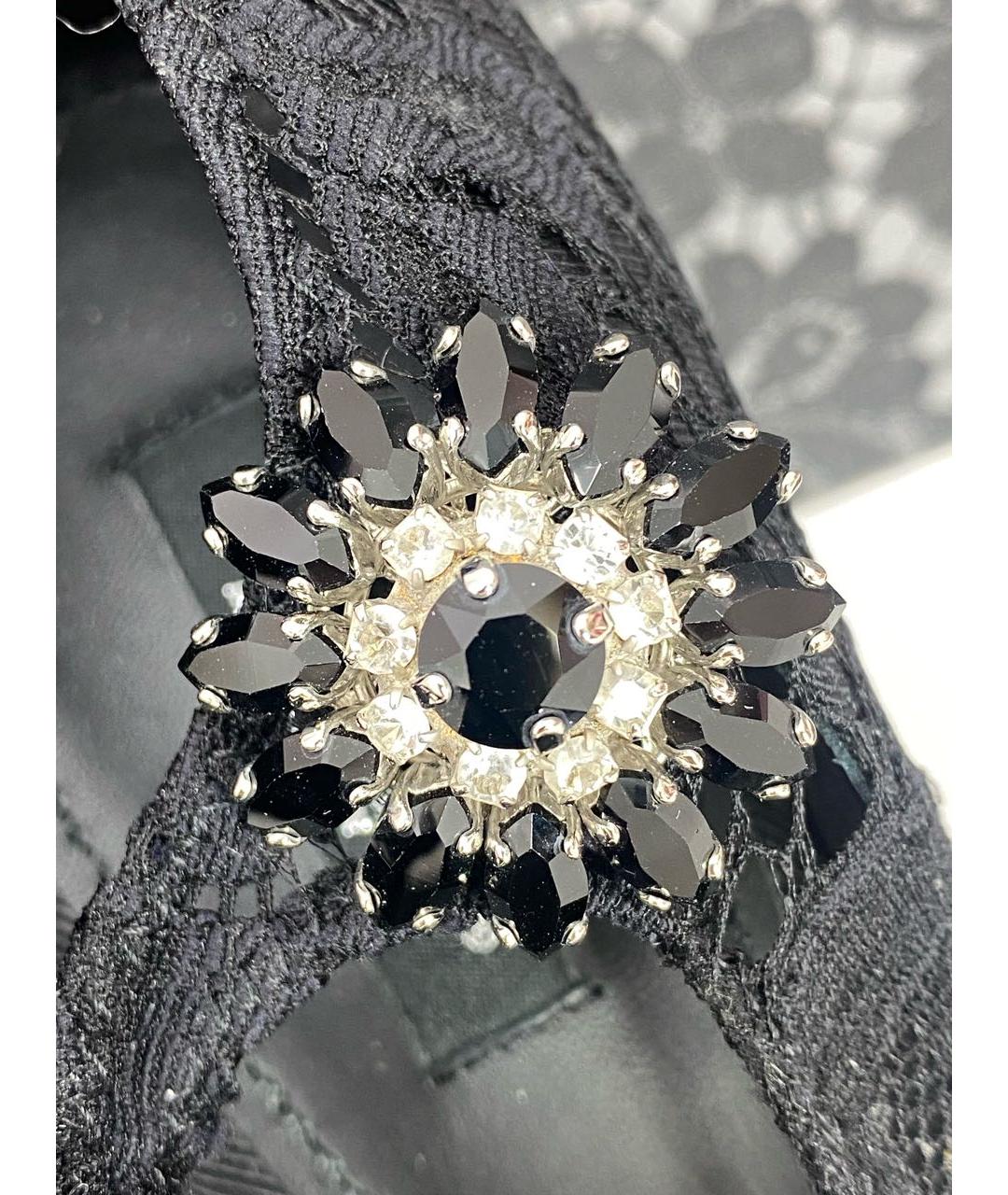 DOLCE&GABBANA Черные кожаные туфли, фото 6