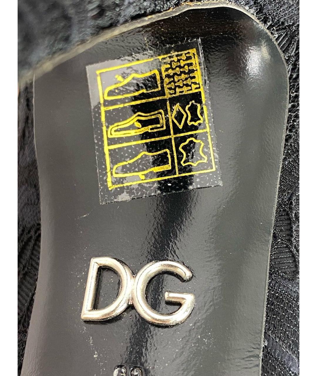 DOLCE&GABBANA Черные кожаные туфли, фото 8