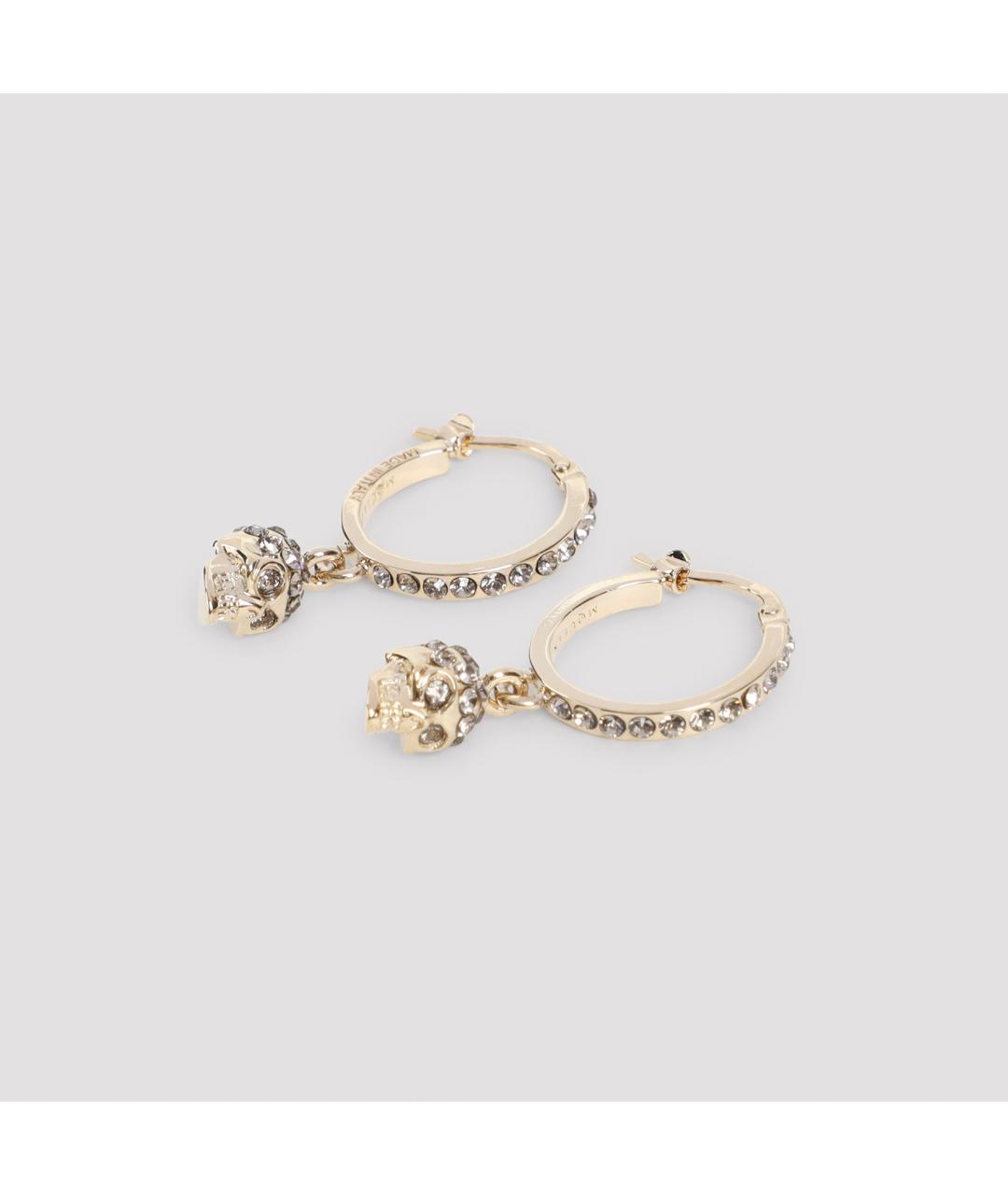 ALEXANDER MCQUEEN Золотые металлические серьги, фото 2