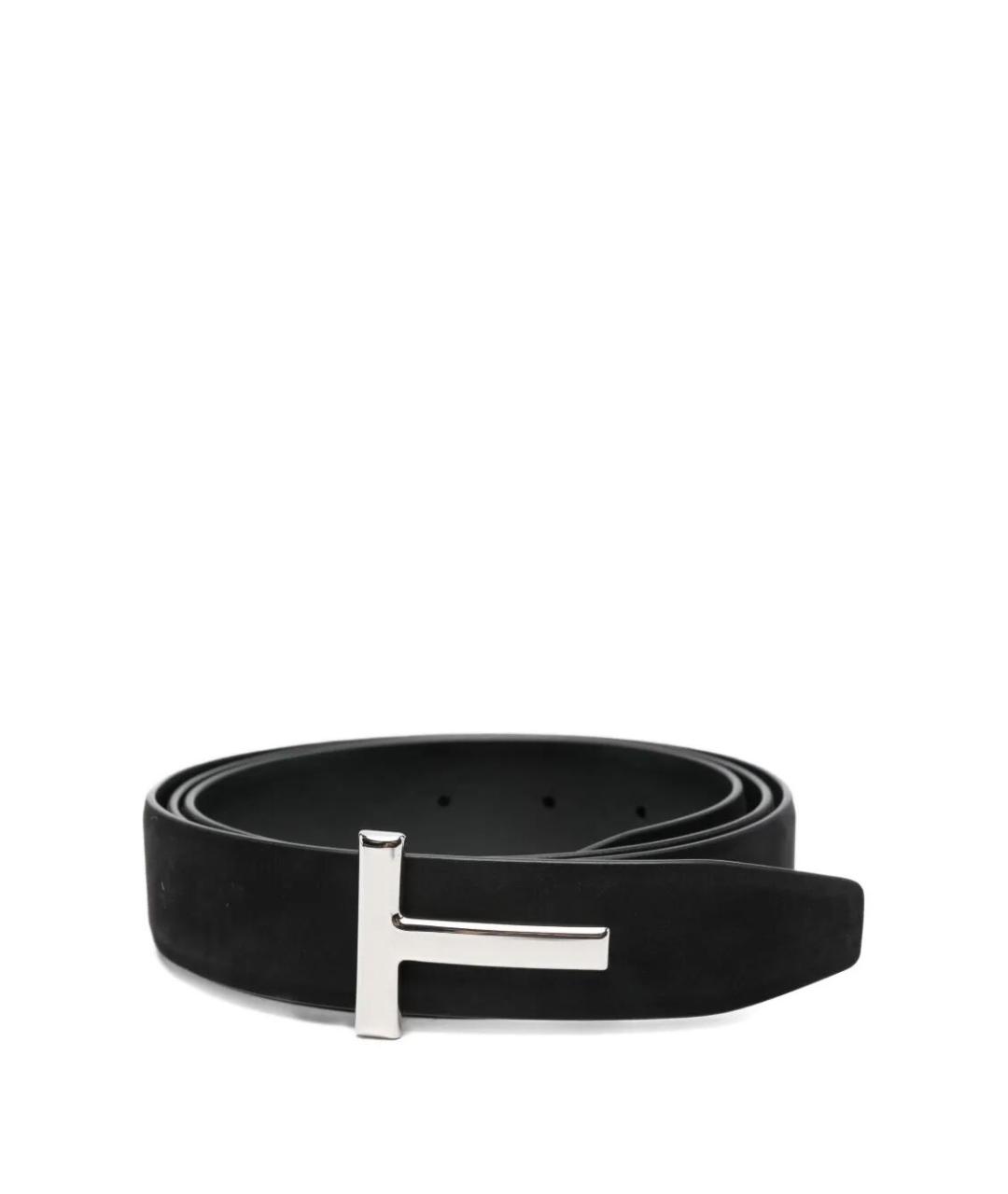 TOM FORD Черный кожаный ремень, фото 1
