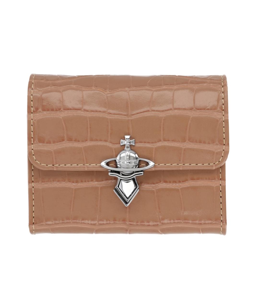 VIVIENNE WESTWOOD Розовый кожаный кошелек, фото 2