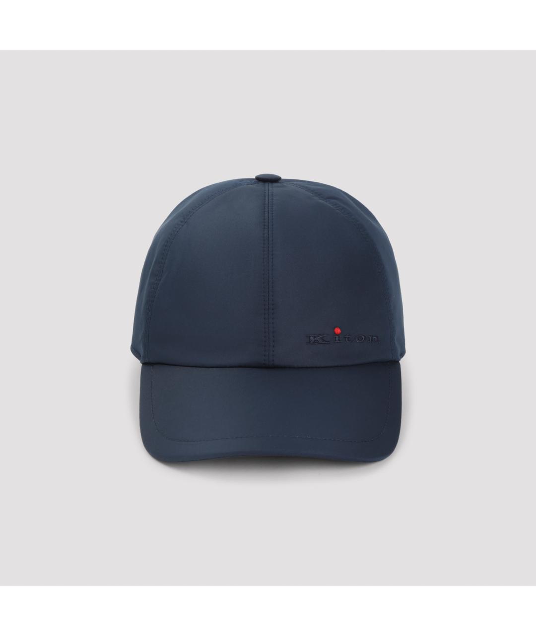 KITON Синяя синтетическая кепка/бейсболка, фото 2