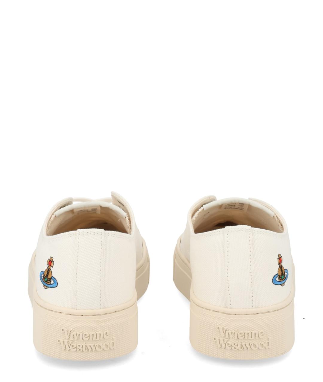 VIVIENNE WESTWOOD Белые текстильные кроссовки, фото 2